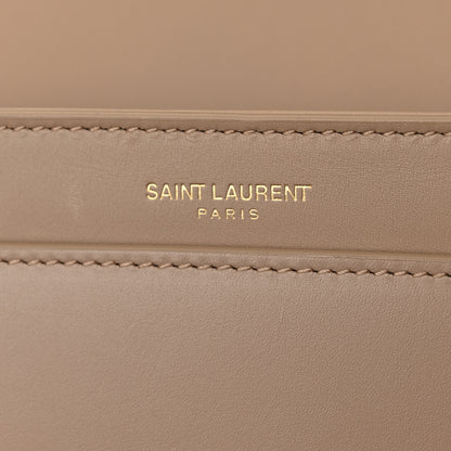 Saint Laurent Smooth Calfskin Le Maillon Satchel Dark Beige 5 of 11