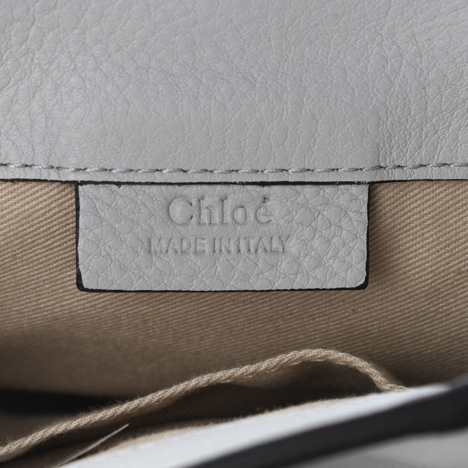 Chloe Suede Calfskin Mini Faye Backpack Airy Grey 6 of 9
