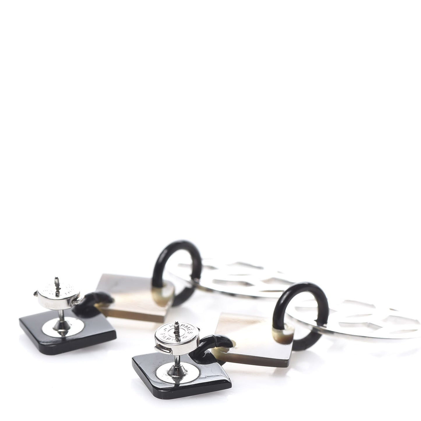 Sterling Silver Buffalo Horn PM Lift Earrings
