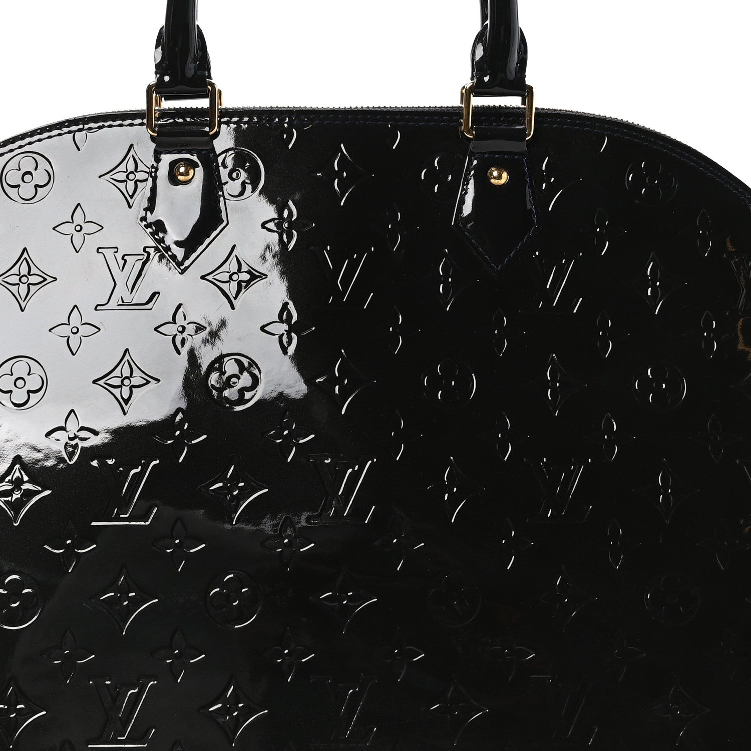 Louis Vuitton Vernis Alma GM Noir Magnetique 8 of 10