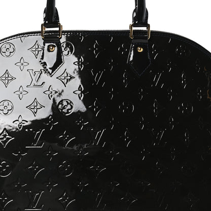 Louis Vuitton Vernis Alma GM Noir Magnetique 8 of 10