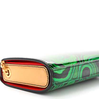 Christian Louboutin Patent Crystal Malachite Vanite Clutch Green Multicolor 8 of 10