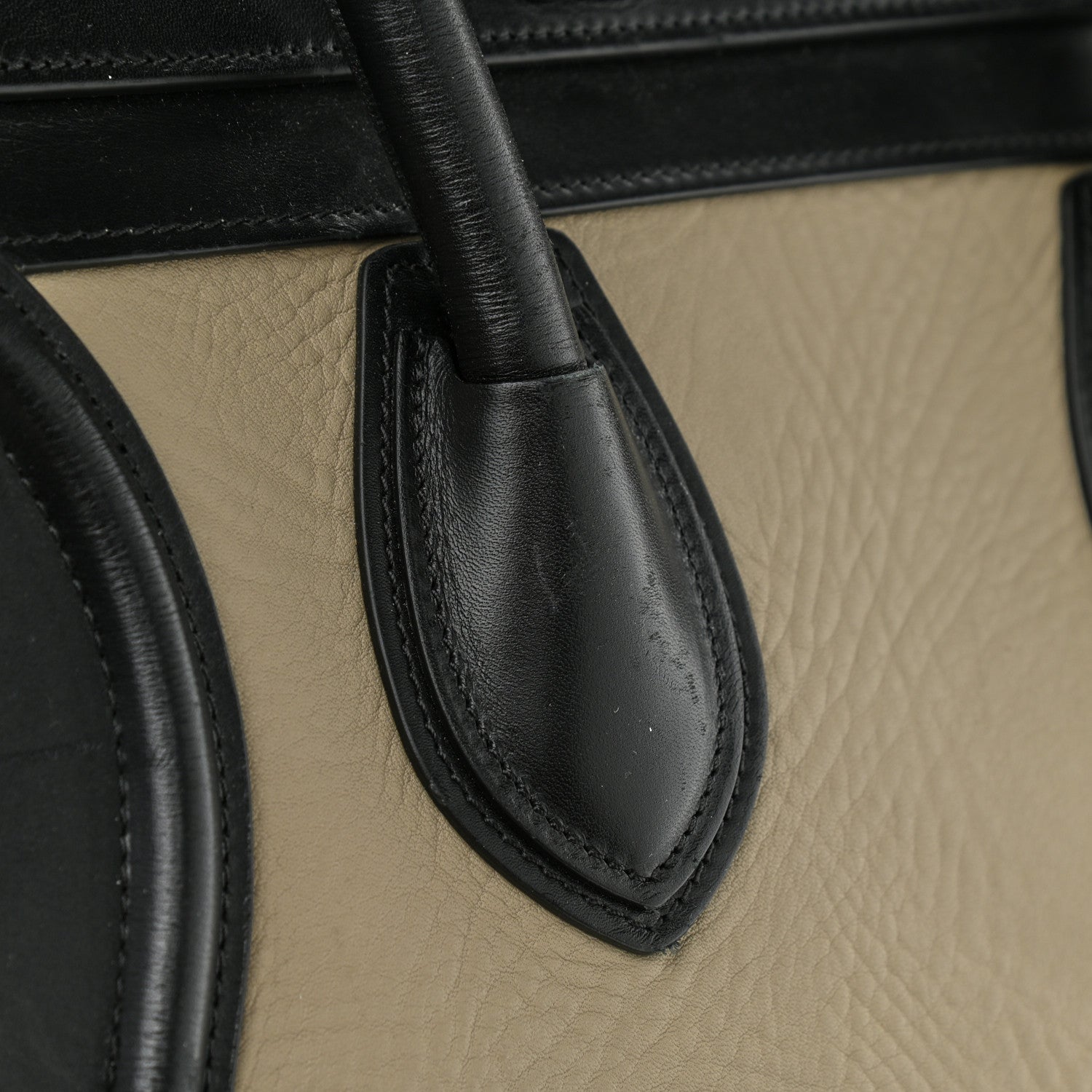 Celine Elephant Calfskin Mini Tri-Color Luggage Beige 10 of 18