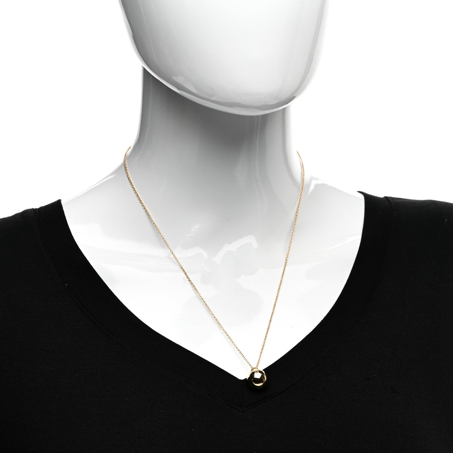 18K Yellow Gold 12.75mm HardWear Ball Pendant Necklace