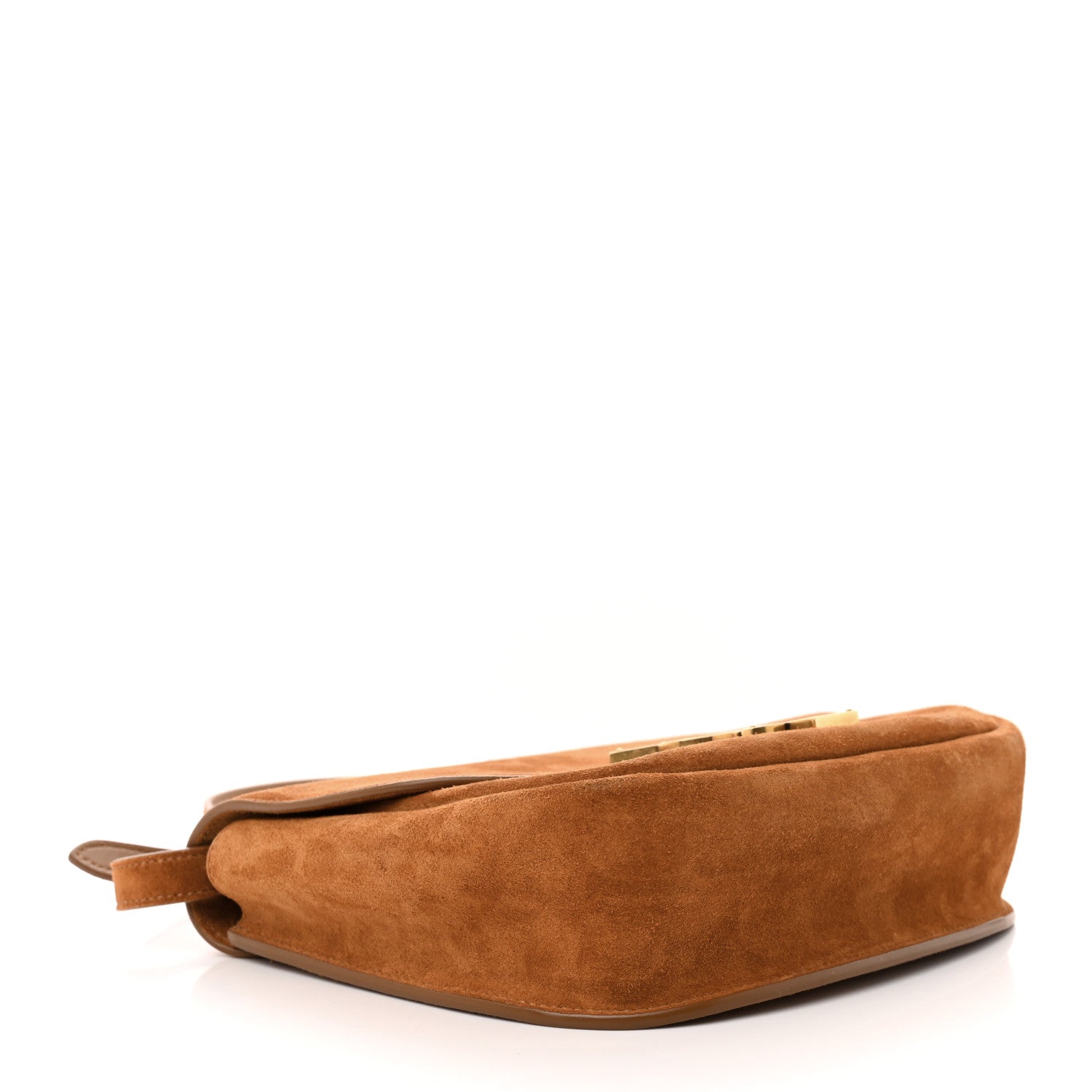 Saint Laurent Suede Calfskin Monogram Medium Kaia Satchel Light Cinnamon 4 of 13