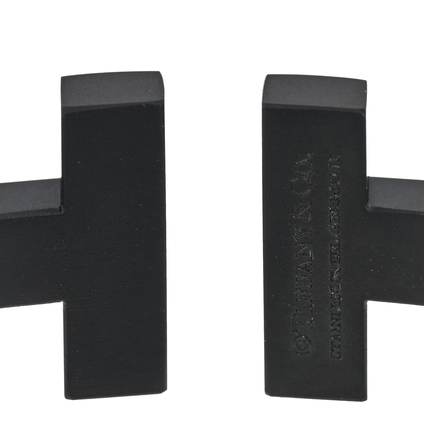 Black-Coated Stainless Steel T Square Bracelet