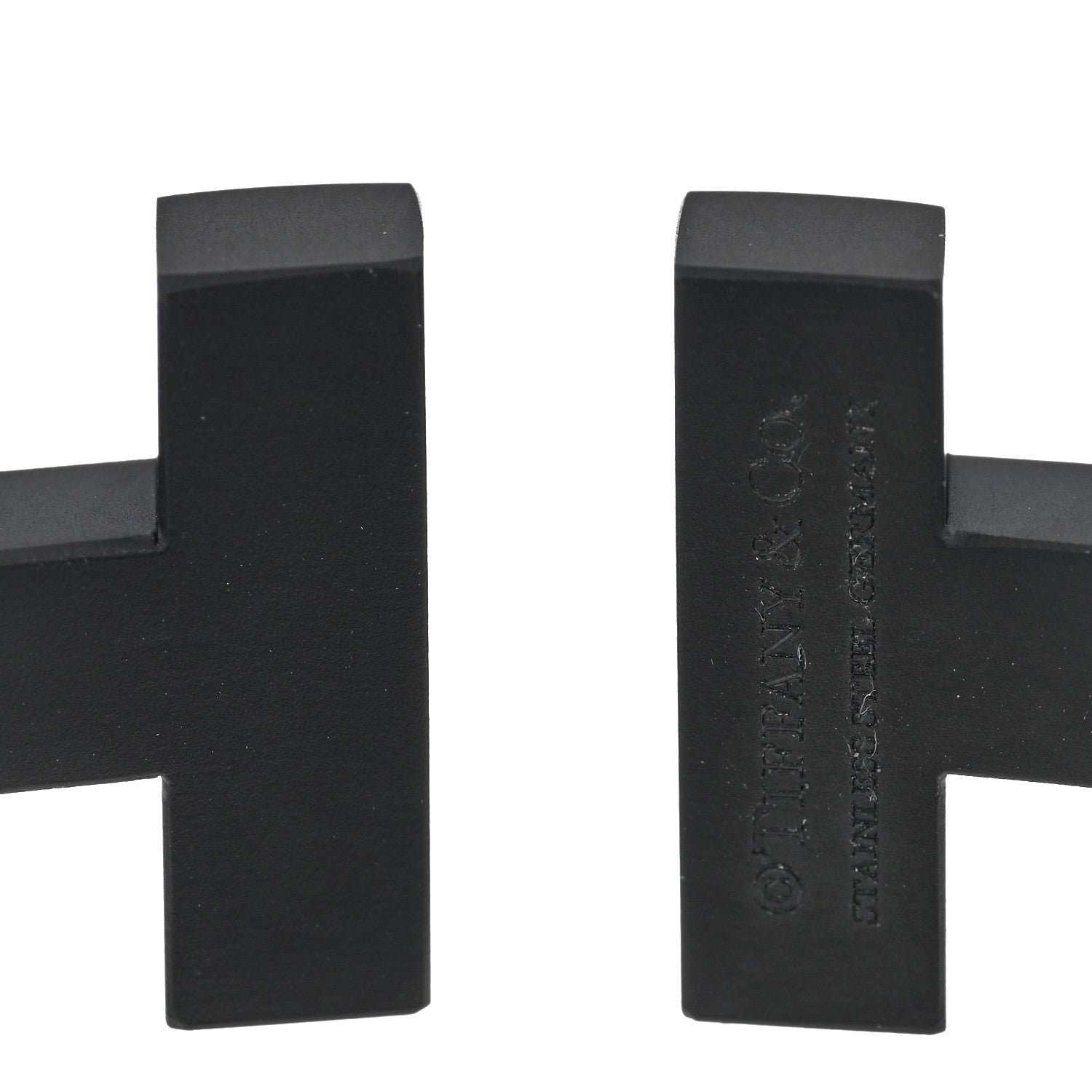 Tiffany Black-Coated Stainless Steel T Square Bracelet 3 of 3