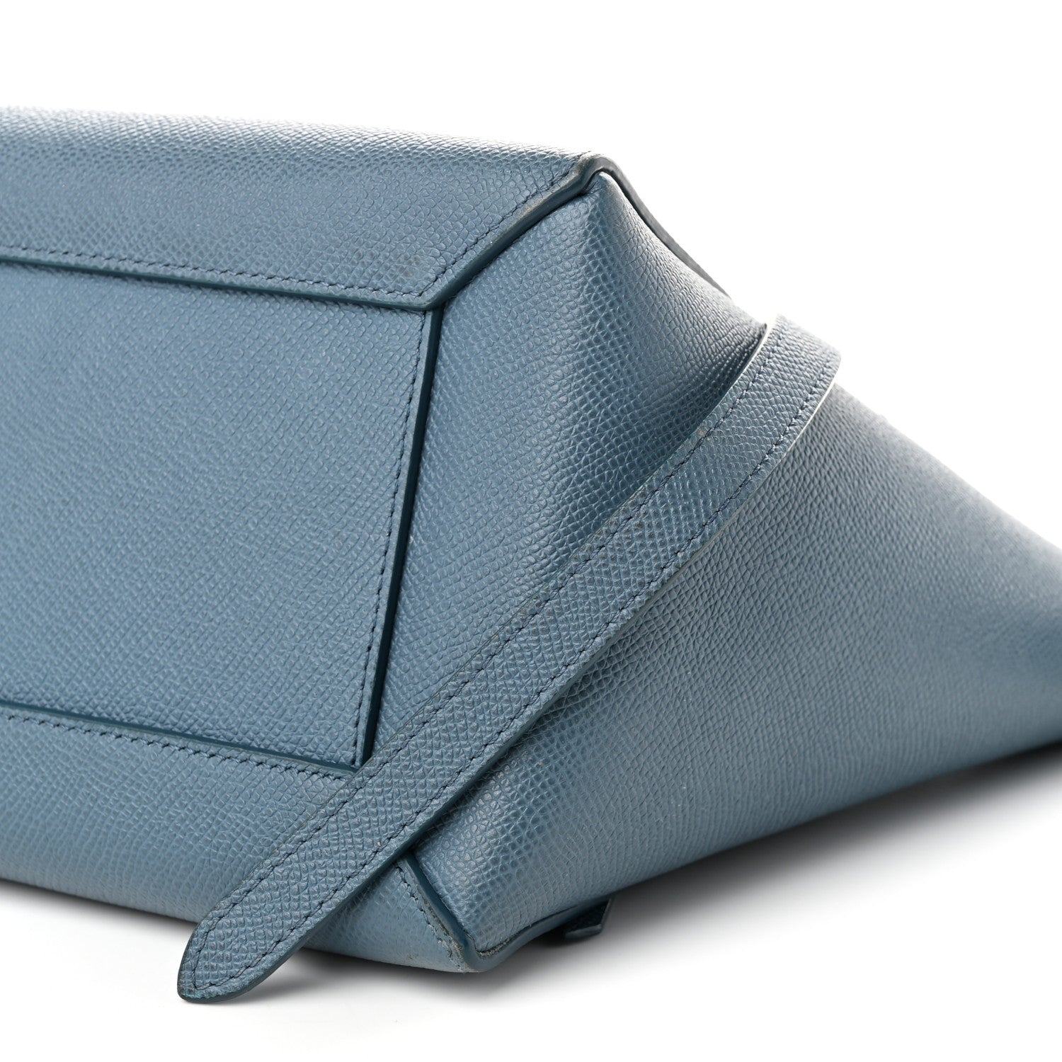 Celine Grained Calfskin Micro Belt Bag Washed Blue 10 of 10