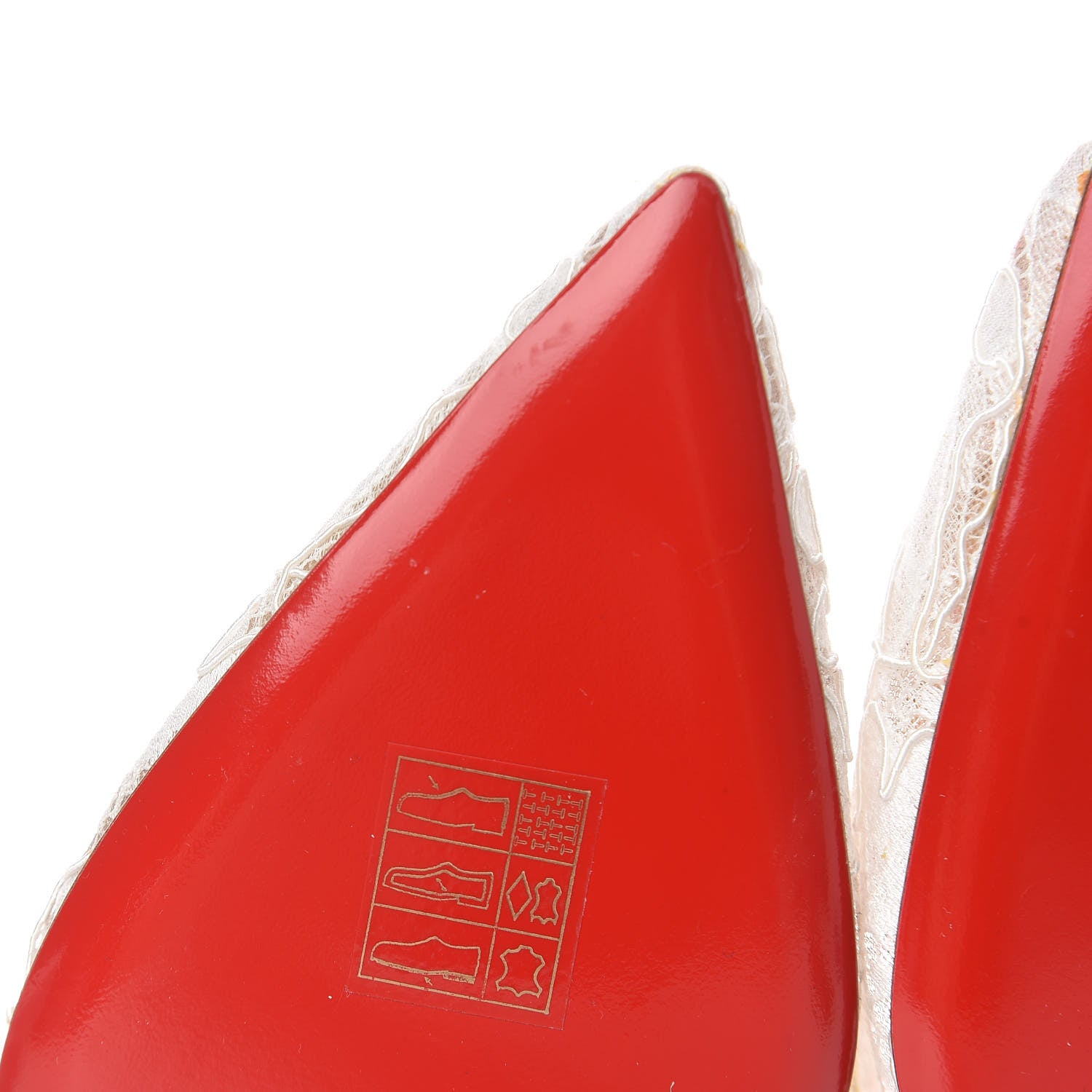 Christian Louboutin Lace Satin Neoalto 85 Pumps 37 Latte 14 of 14