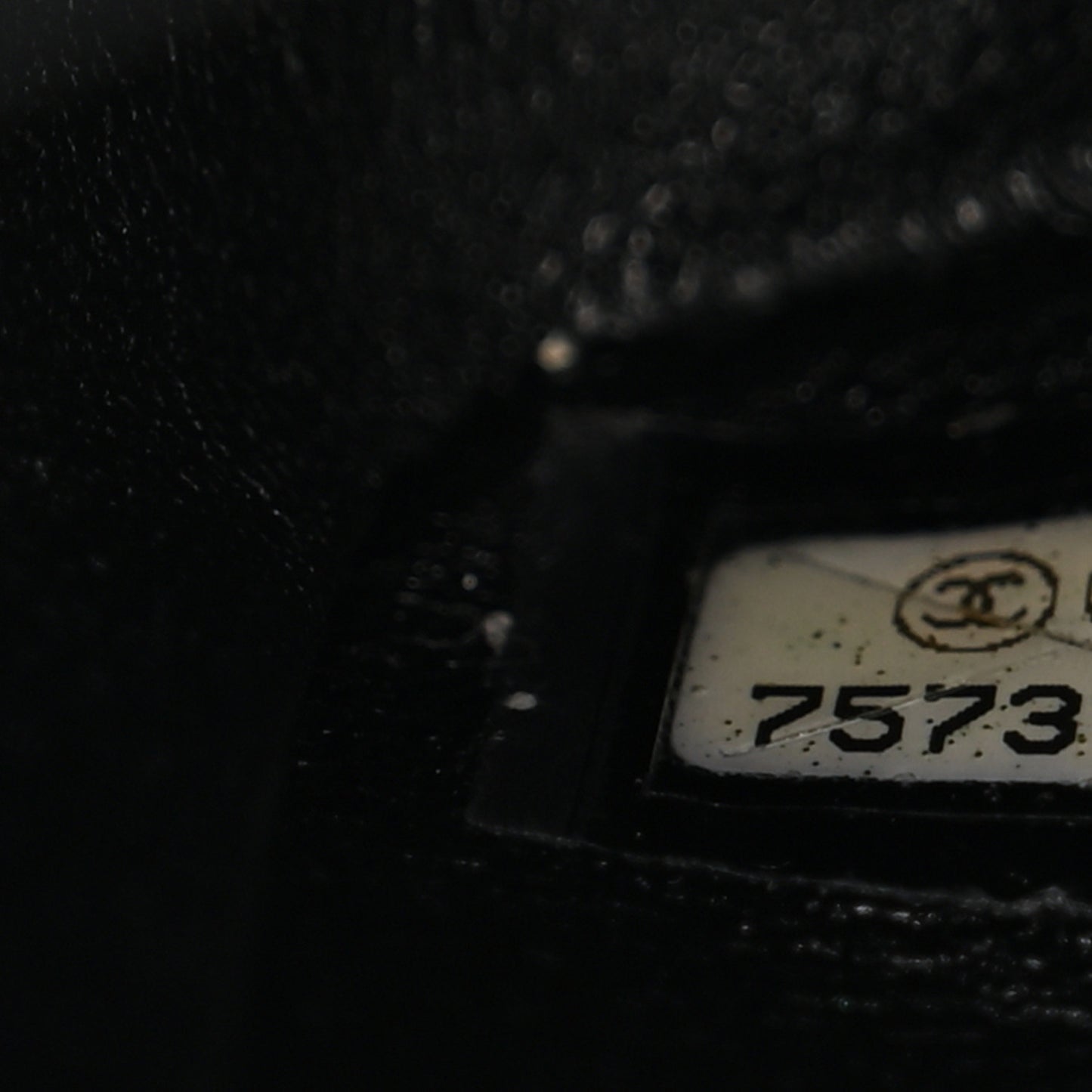Patent Quilted Medium Double Flap Black