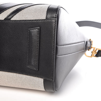 Givenchy Canvas Sugar Goatskin Striped Small Antigona Black 10 of 12
