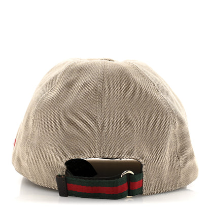 Gucci Canvas Embroidered Logo Baseball Hat L Beige 6 of 9