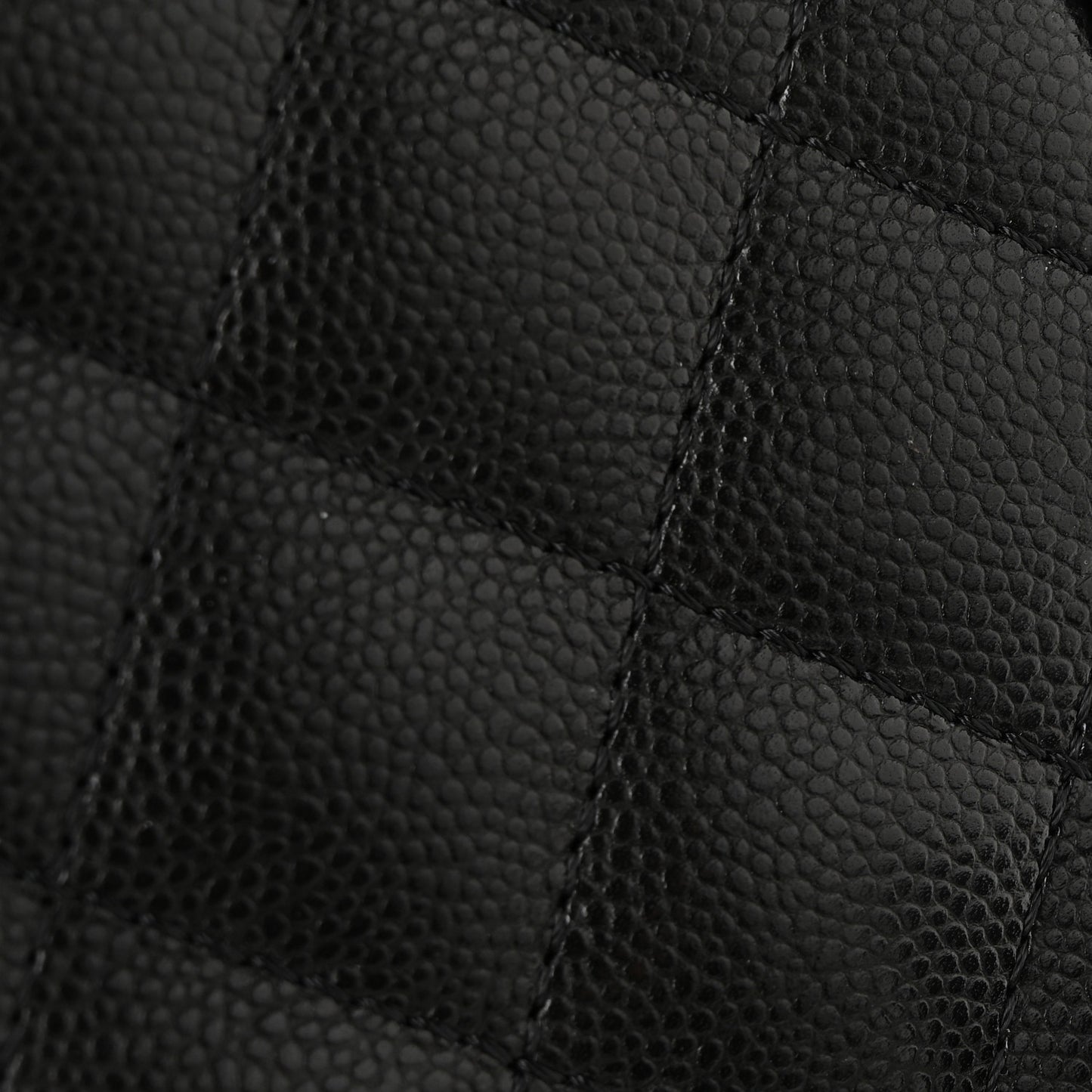 Shiny Caviar Quilted Small Duma Pockets Drawstring Backpack Black