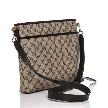 Gucci GG Plus Monogram Medium Flat Messenger Bag Dark Brown 3 of 6