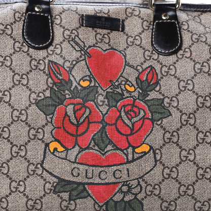 Gucci GG Plus Monogram Medium Tattoo Heart Joy Boston Dark Brown 8 of 10