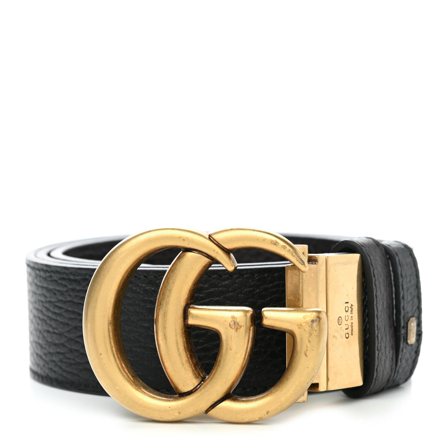 Calfskin Double G Reversible 37mm Belt 90 36 Black Cocoa