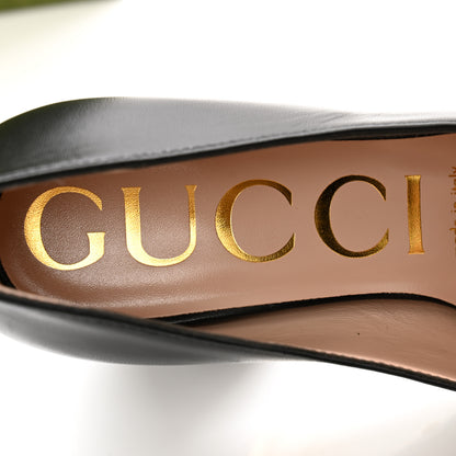 Gucci Malaga Kid Horsebit 75mm Pumps 35 Black 6 of 9