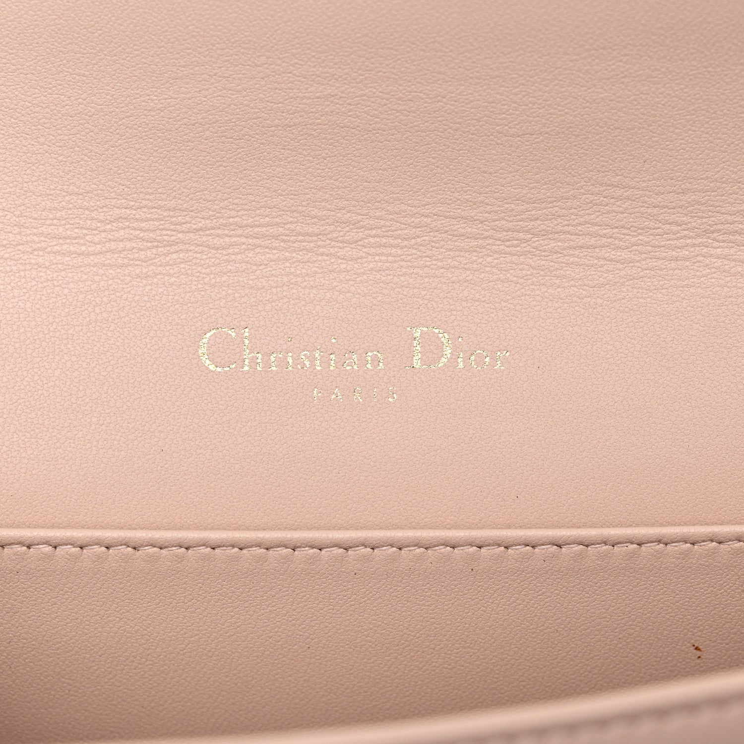 Christian Dior Lambskin Cannage Lady Dior Pouch Beige 7 of 16