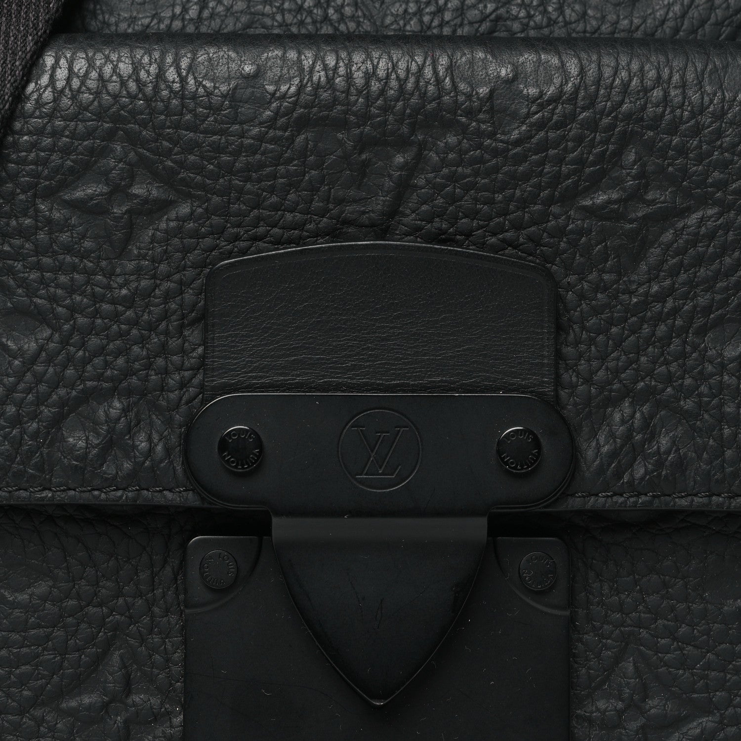 Louis Vuitton Taurillon Monogram S Lock Messenger Black 7 of 9