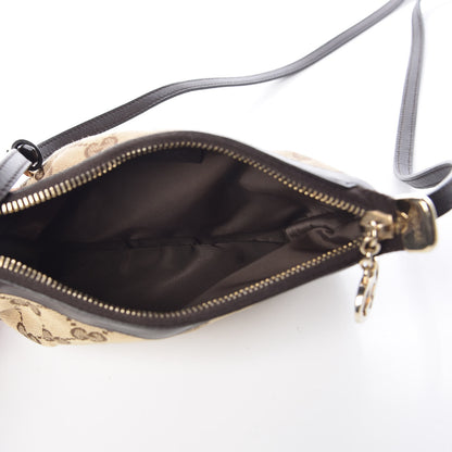 Gucci Monogram GG Heart Charm Crossbody Pochette Brown 5 of 7