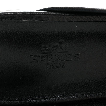 Hermes Goatskin Oz Mules 39.5 Black 7 of 9