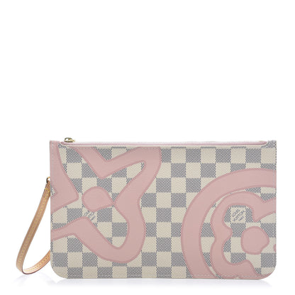 Louis Vuitton Damier Azur Tahitienne Neverfull MM GM Pochette 1 of 9