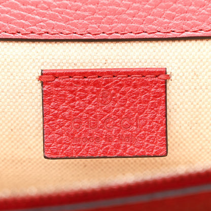 Gucci Dollar Calfskin Swarovski Crystal Small Dionysus Shoulder Bag Hibiscus Red 7 of 11