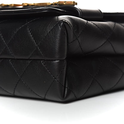 Chanel Calfskin Quilted Enchained Flap Black 9 of 12