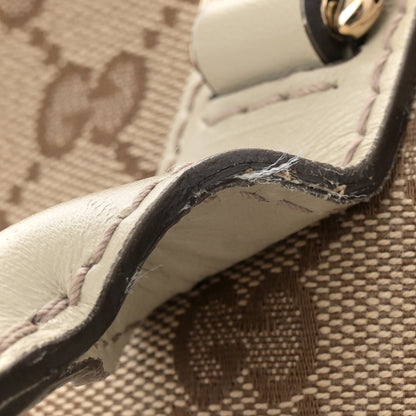Gucci Monogram Heart Bit Charm Top Handle Tote Off White 12 of 14