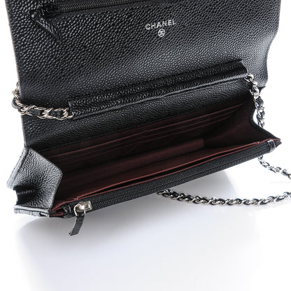Chanel Caviar Quilted Wallet On Chain WOC Black 5 of 8