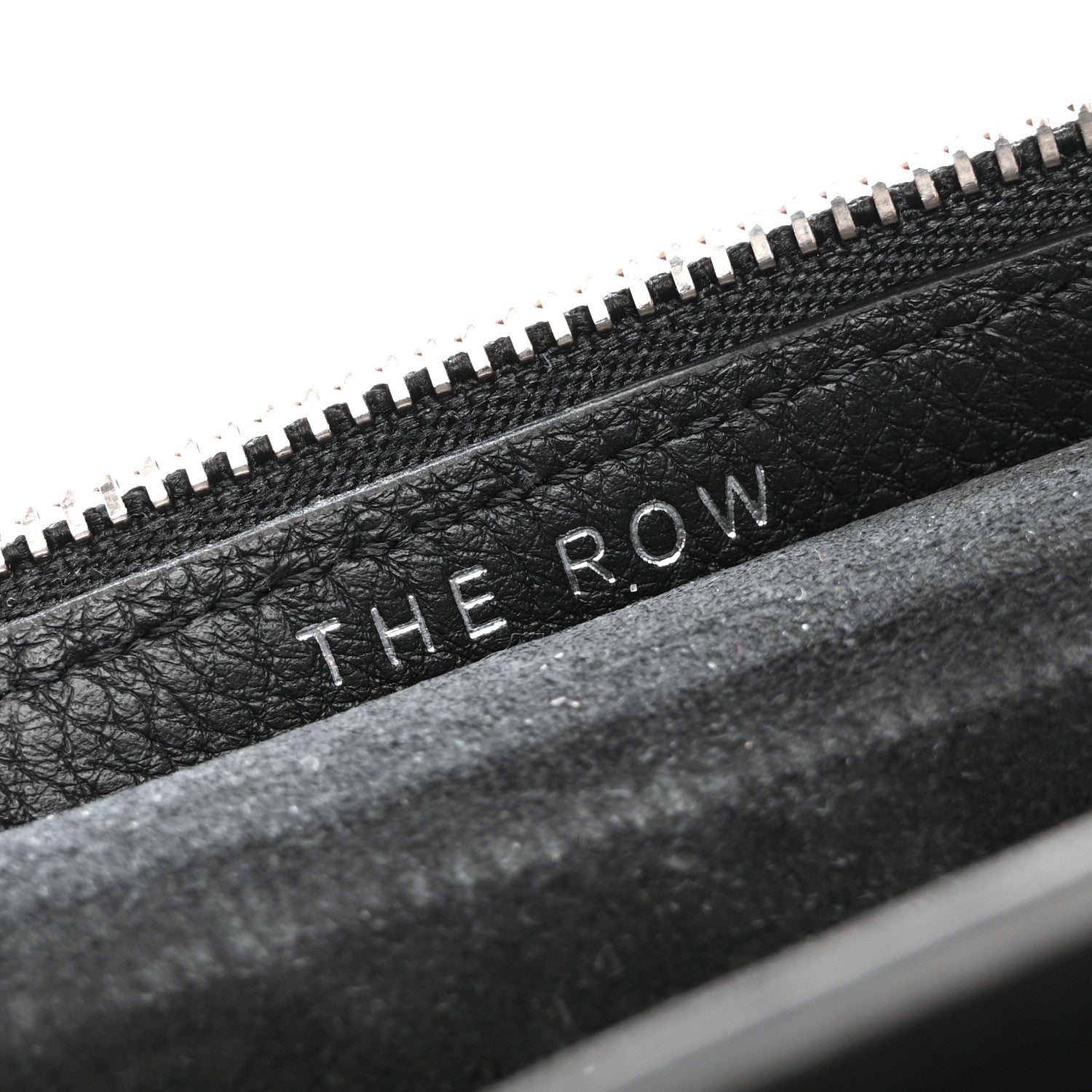 The Row Grained Calfskin Small Slouchy Banana Bag Black 6 of 10