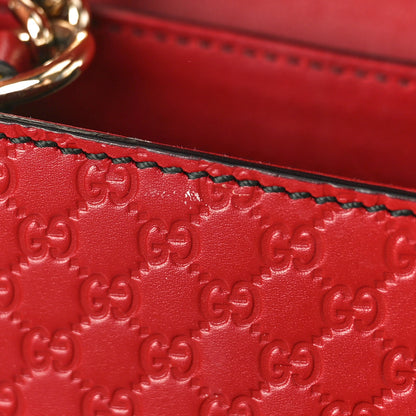 Gucci Microguccissima Medium Emily Chain Shoulder Bag Red 12 of 13