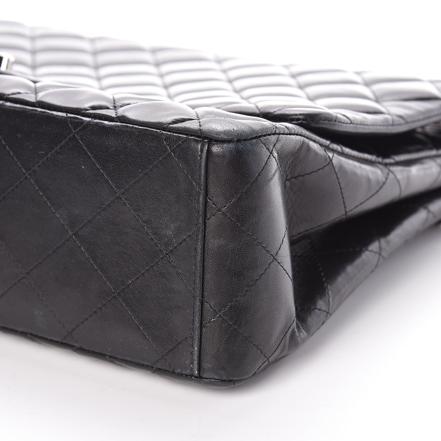 Chanel Lambskin Quilted Maxi Single Flap Black 6 of 12