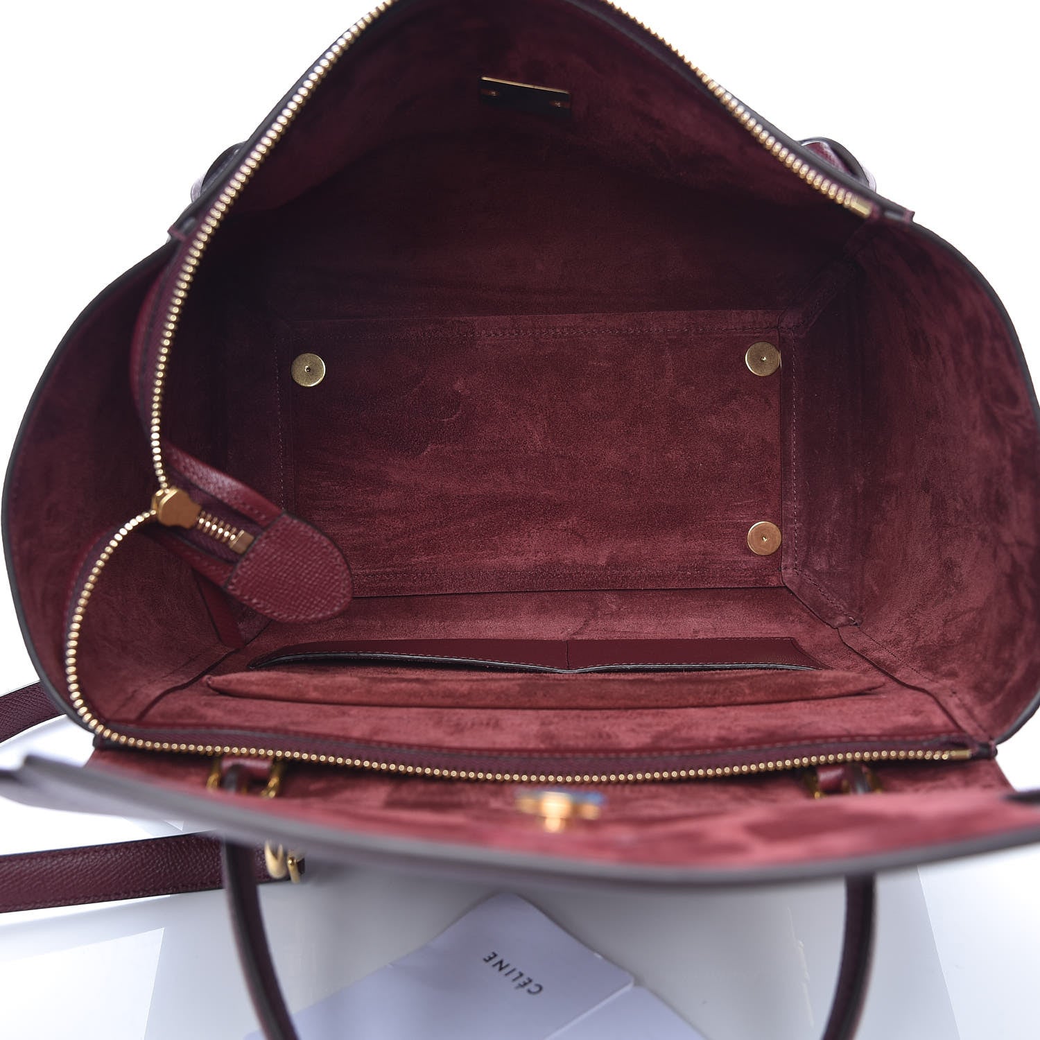 Celine Grained Calfskin Mini Belt Bag Light Burgundy 5 of 7