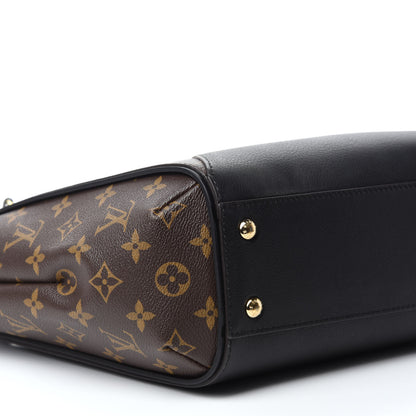 Louis Vuitton Calfskin Monogram Kimono Tote PM Black 6 of 9