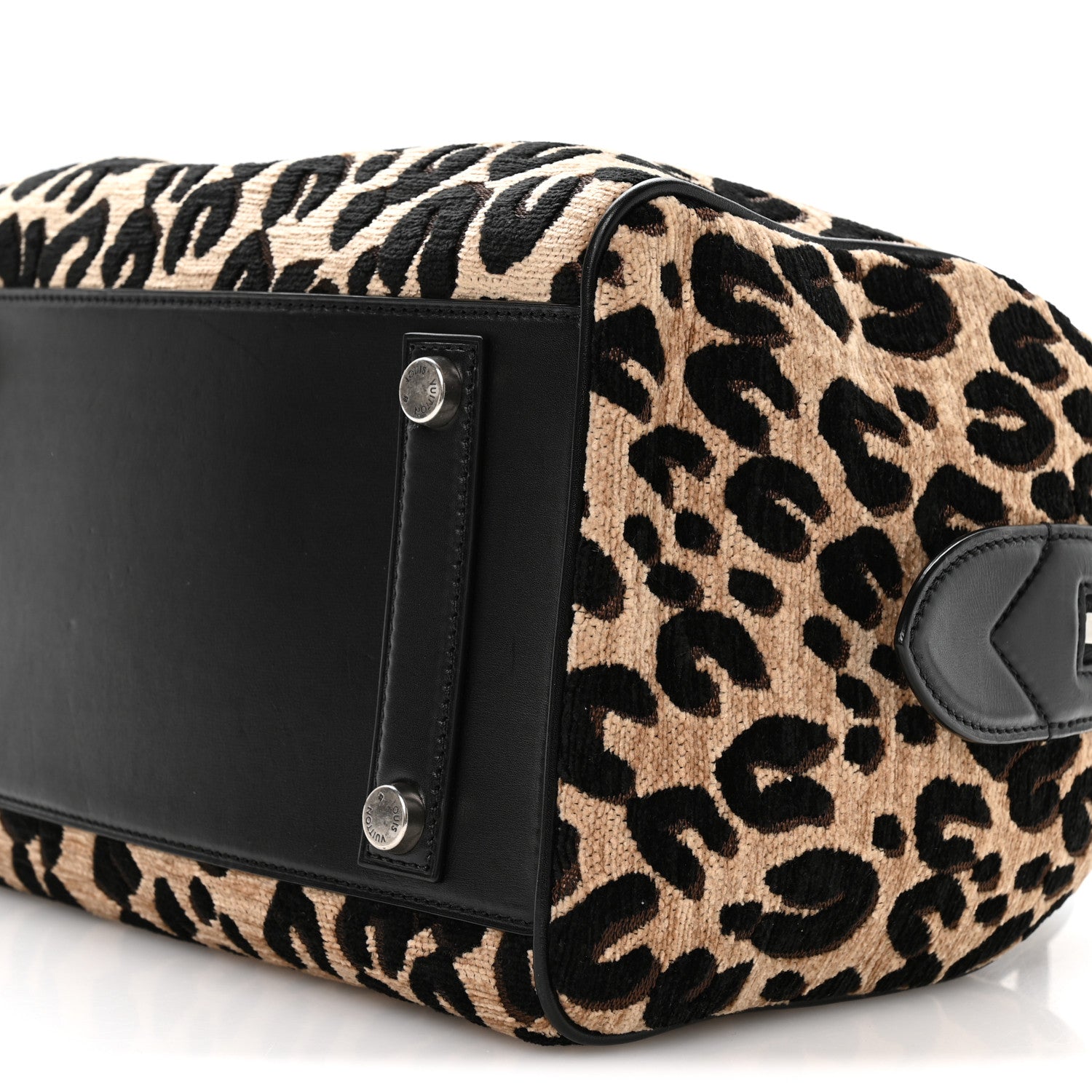 Louis Vuitton Jacquard Velvet Leopard Print Stephen Sprouse Speedy 10 of 10
