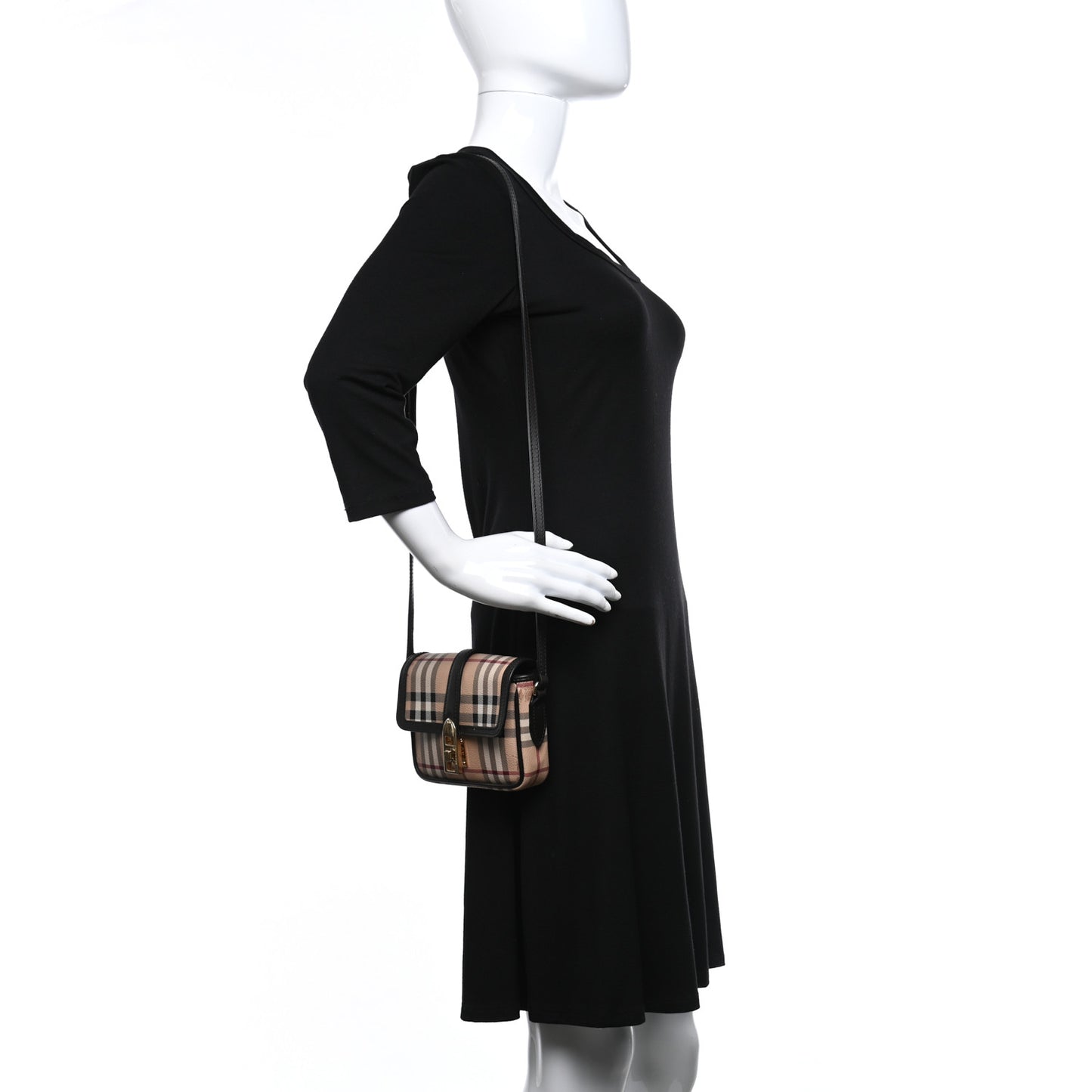 Haymarket Check Mini Berkeley Crossbody Black