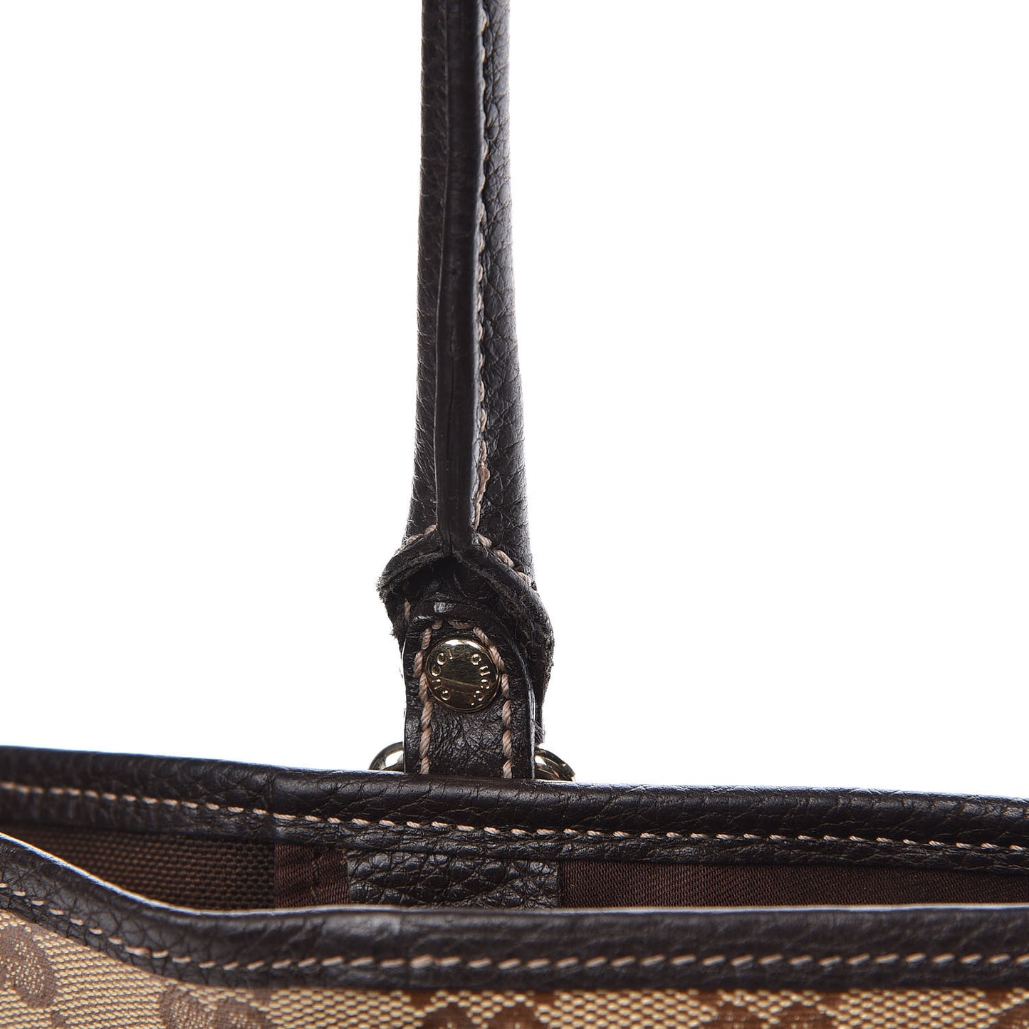 Crystal Monogram Medium Joy Tote Beige Ebony Testa di Moro