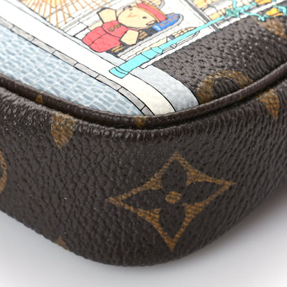 Louis Vuitton Monogram 2022 Christmas Animation Paris Mini Pochette Accessories Pink 9 of 9