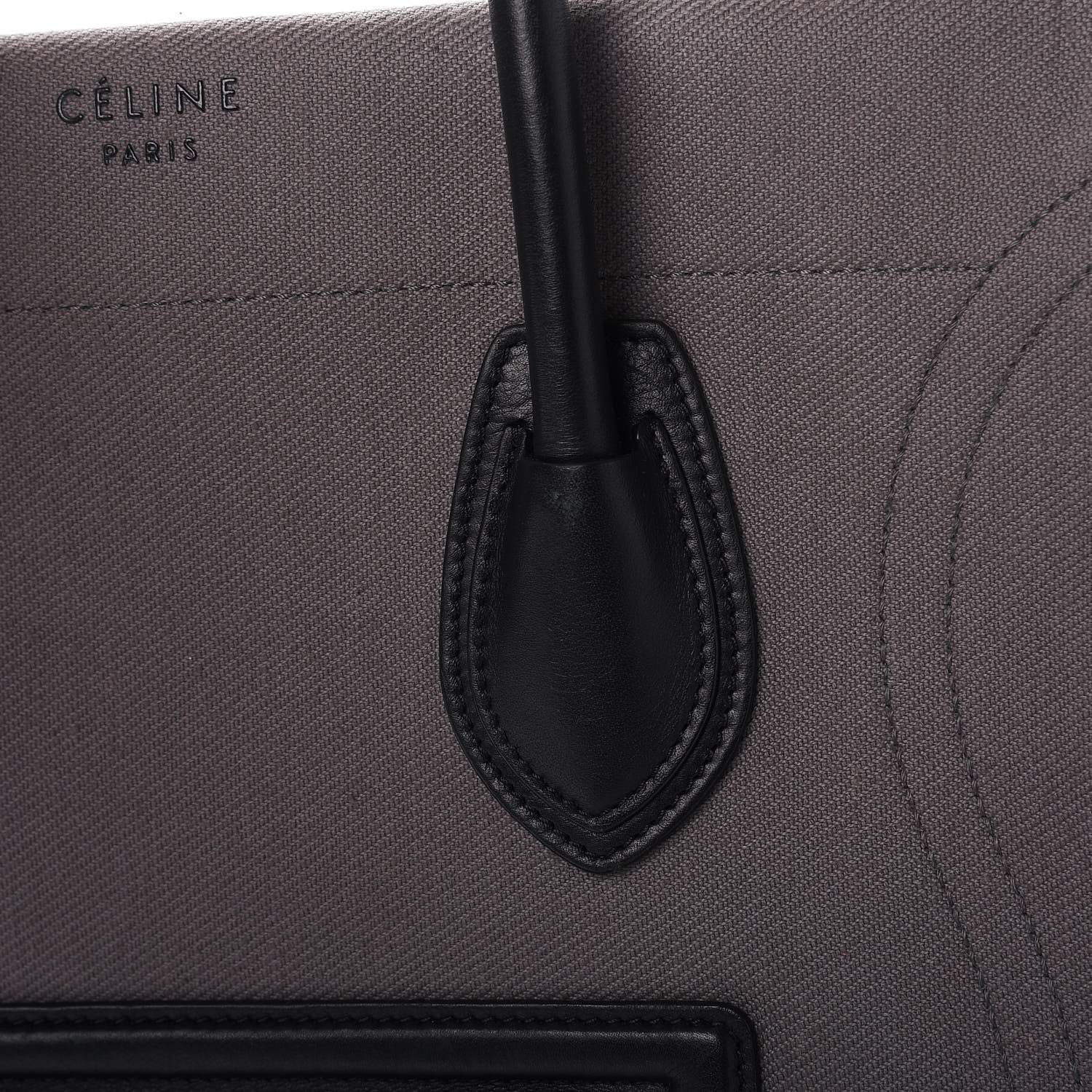 Celine Cotton Canvas Medium Phantom Luggage Grey 11 of 14