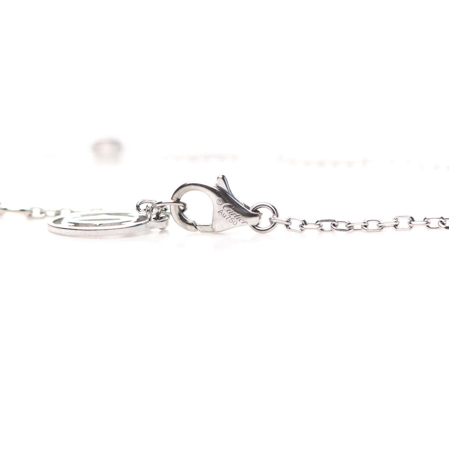 Cartier 18K White Gold Diamond SM D'Amour Bracelet 3 of 6