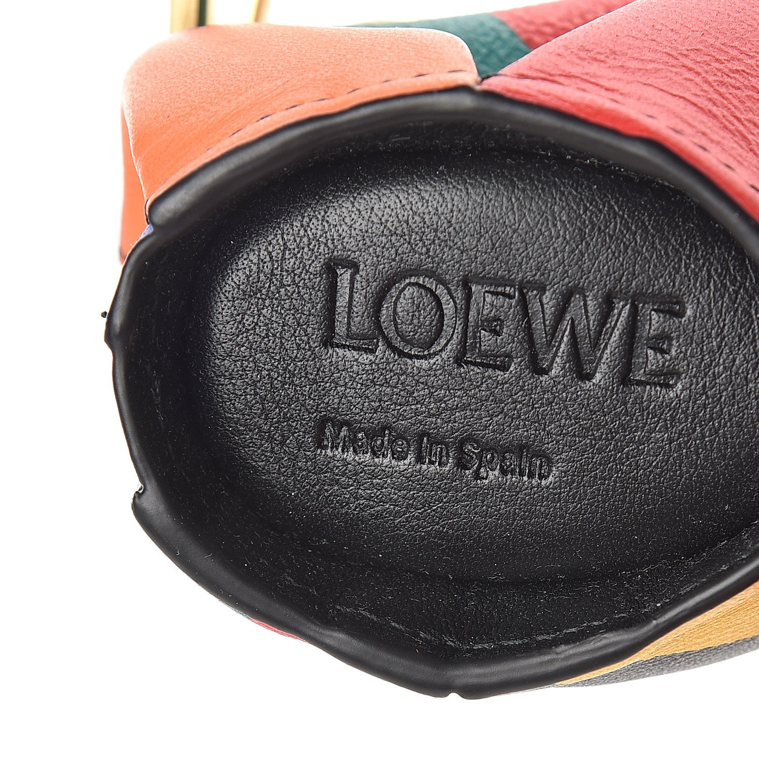Loewe Calfskin Elephant Coin Purse Bag Charm Key Holder Multicolor 3 of 3