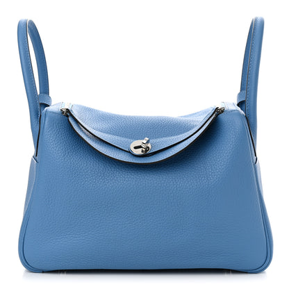 Hermes Taurillon Clemence Lindy 30 Bleu Paradis 1 of 15
