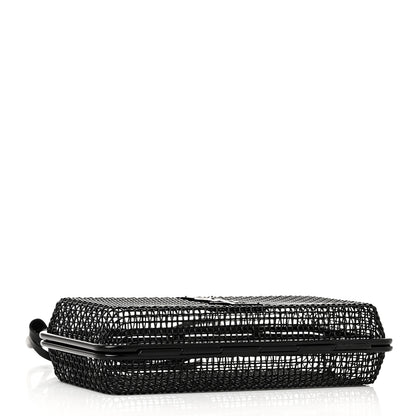 Saint Laurent Brass Lambskin Monogram Cassandre Cage Bag Black 4 of 10