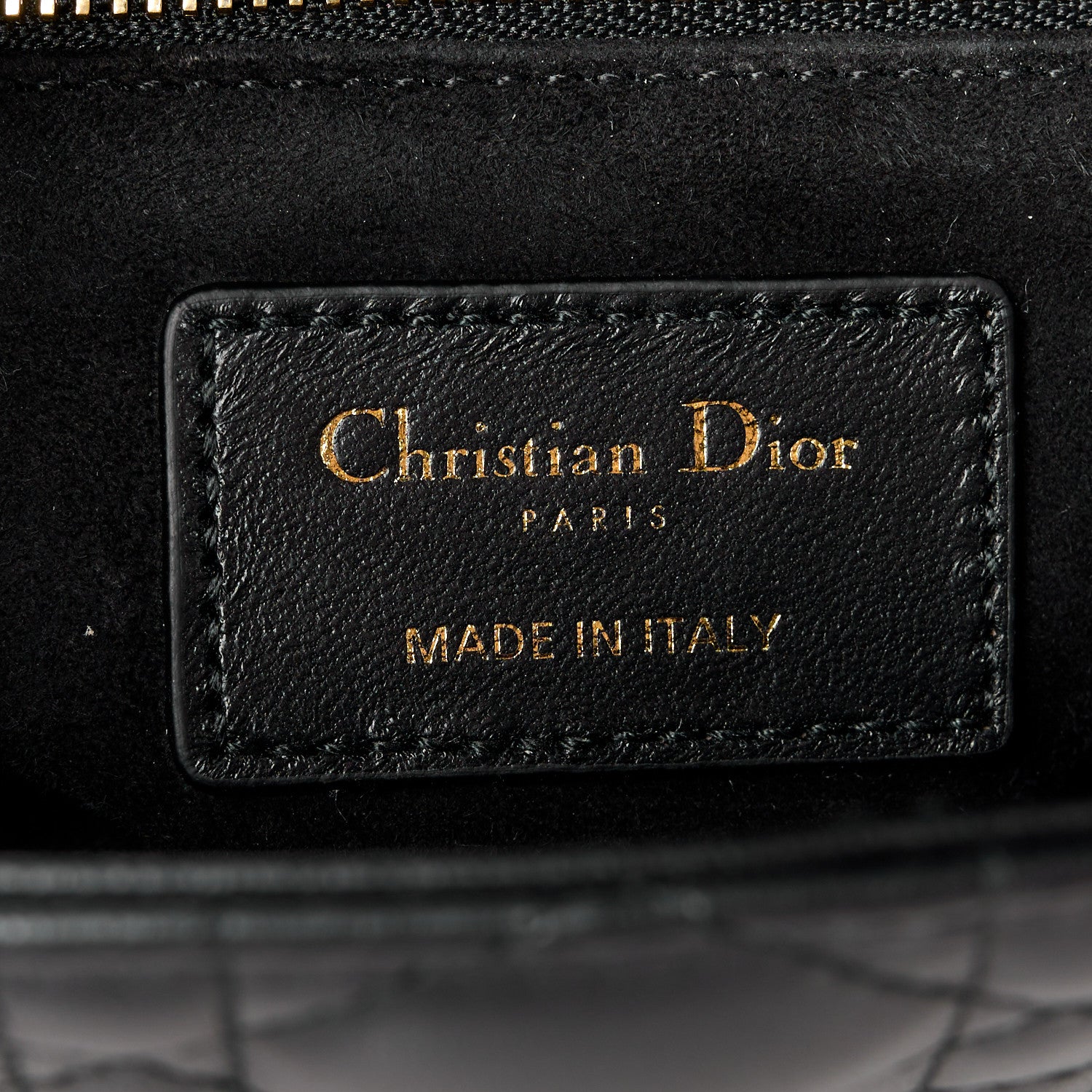 Christian Dior Lambskin Cannage Small My ABCDior Lady Dior Black 7 of 11