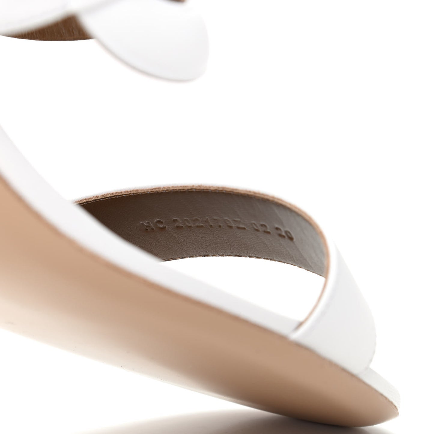Nappa Bikini Sandals 39 White