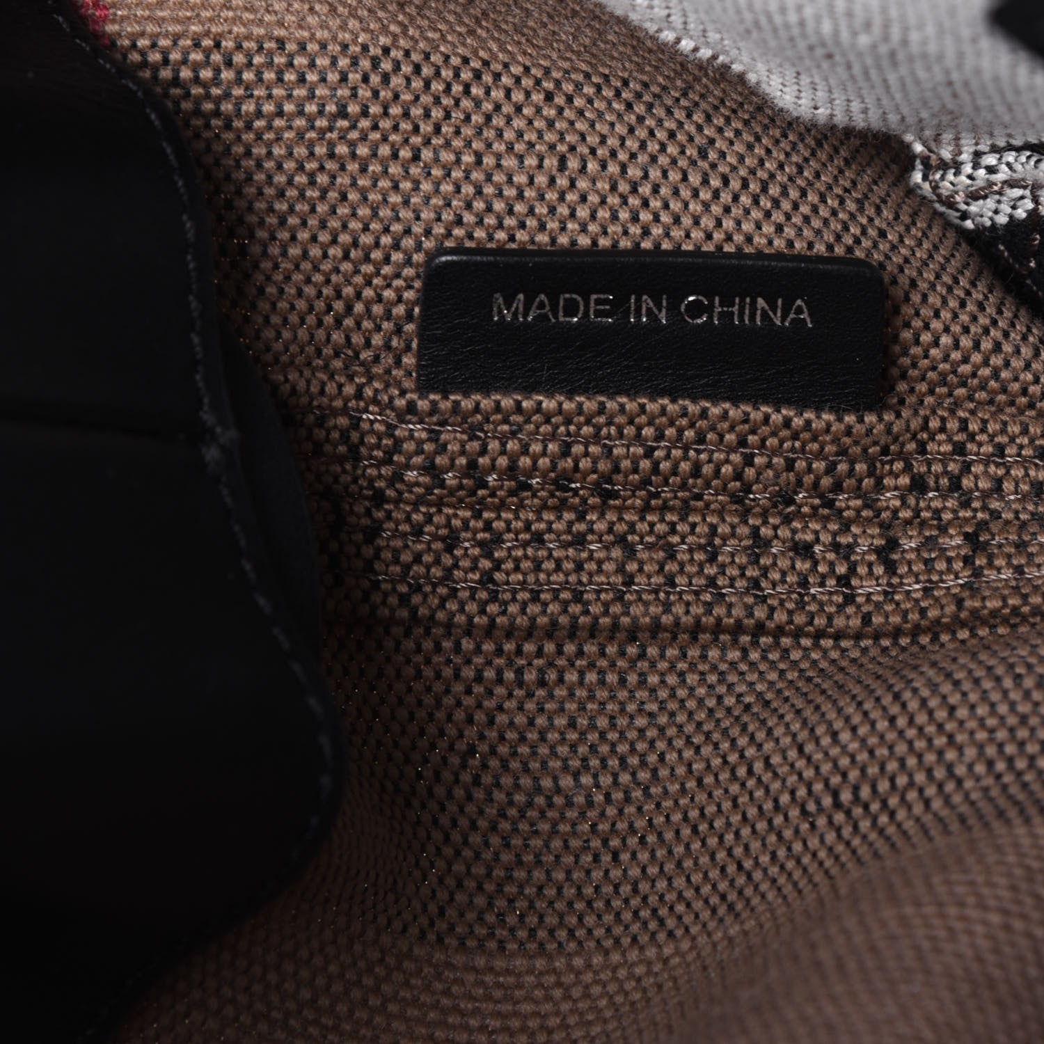 Burberry Canvas Mega Check Medium Ashby Hobo Black 8 of 22