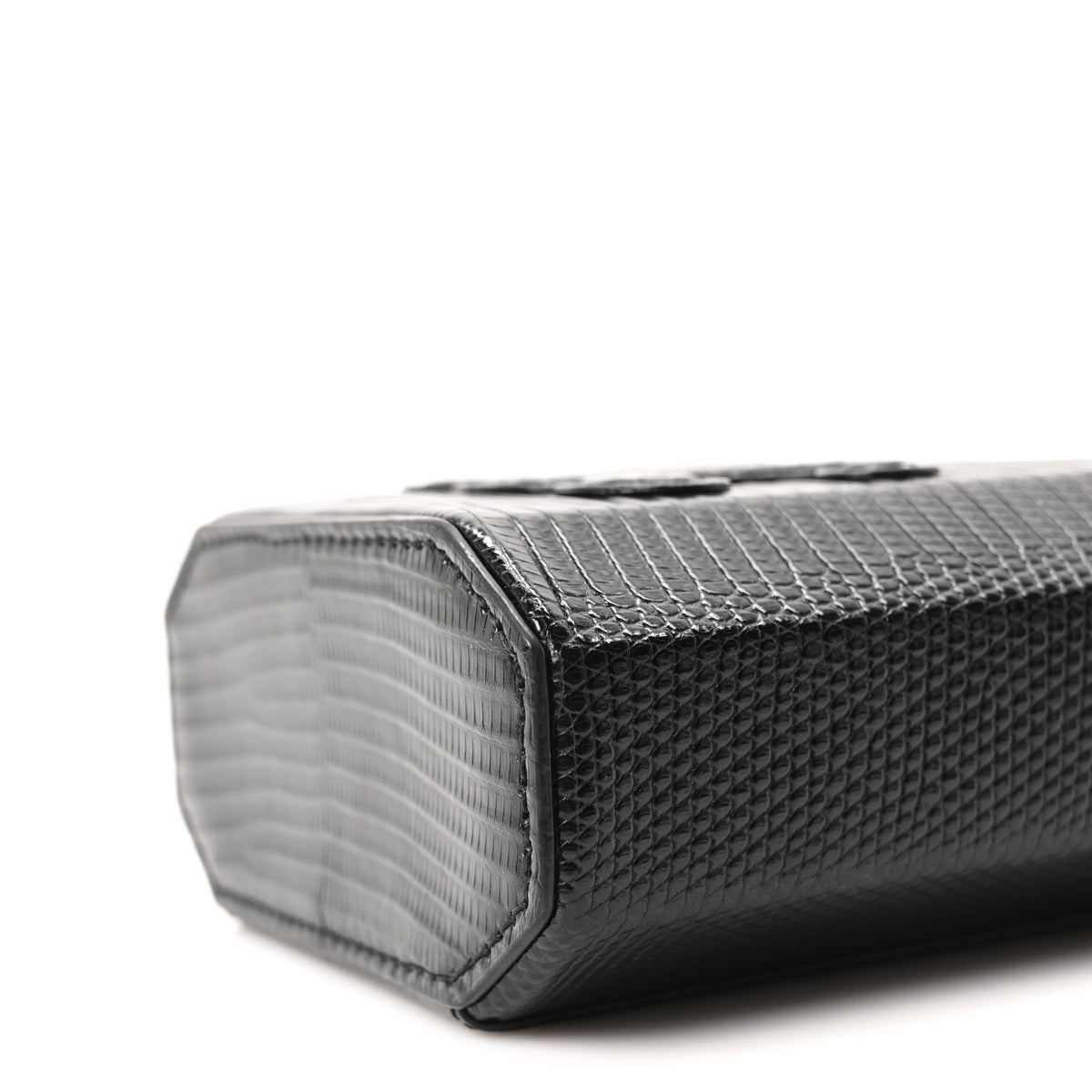 Celine Lizard  Triomphe Mini Vanity Case Black 8 of 8