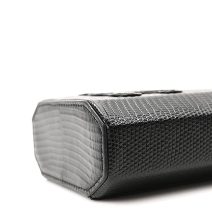 Celine Lizard  Triomphe Mini Vanity Case Black 8 of 8