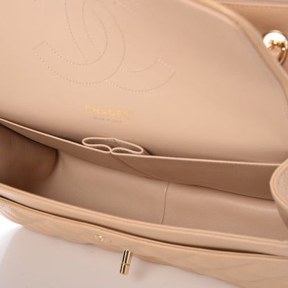 Chanel Caviar Quilted Jumbo Double Flap Beige Clair 6 of 9